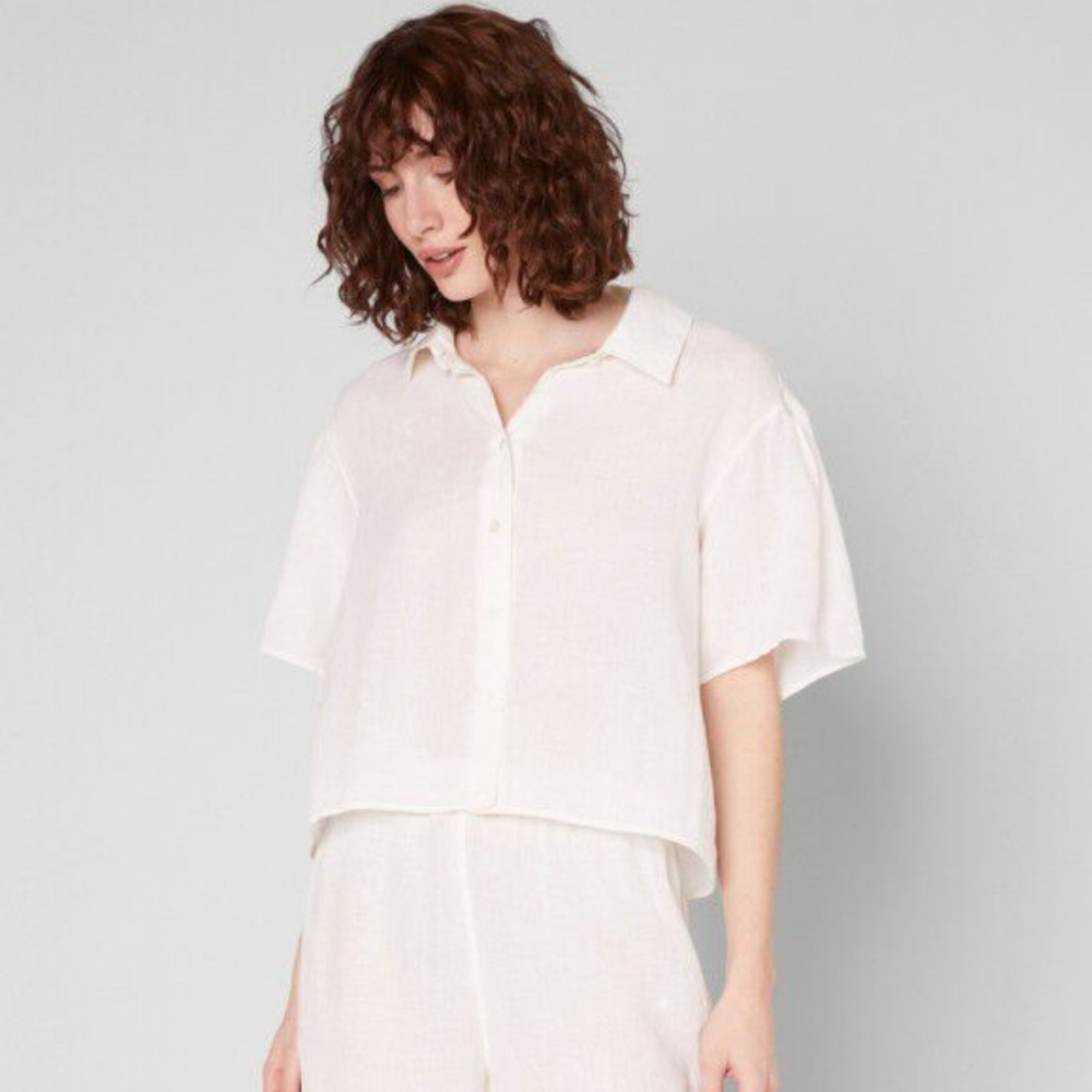 American Vintage Ivybo shirt in ecru